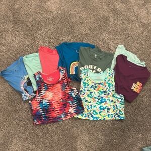 Girls Active Top Lot Size 10-12